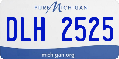 MI license plate DLH2525
