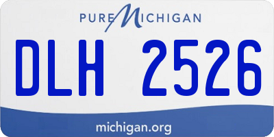MI license plate DLH2526