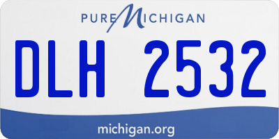 MI license plate DLH2532