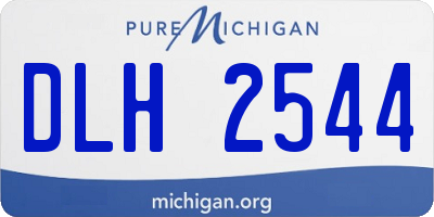 MI license plate DLH2544