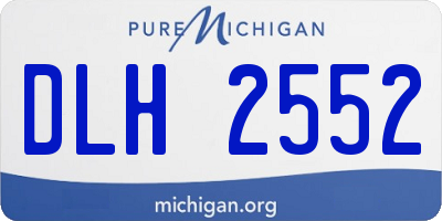 MI license plate DLH2552