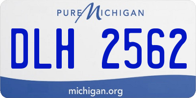 MI license plate DLH2562