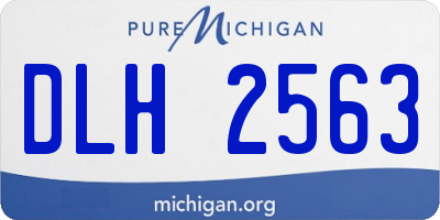 MI license plate DLH2563