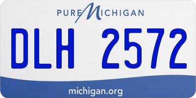 MI license plate DLH2572