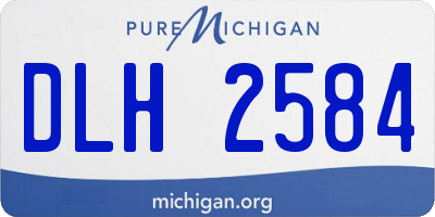 MI license plate DLH2584