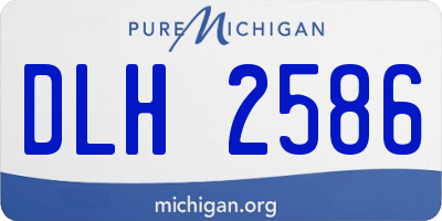 MI license plate DLH2586
