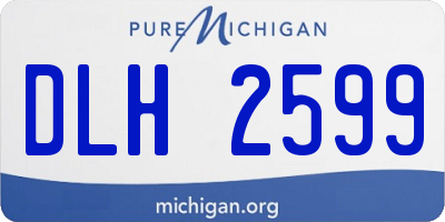 MI license plate DLH2599