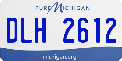 MI license plate DLH2612