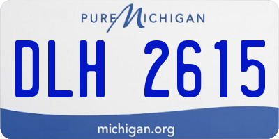 MI license plate DLH2615