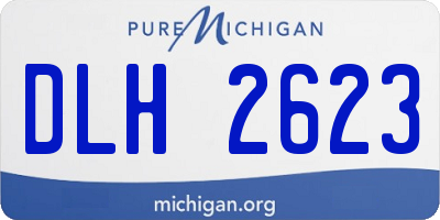 MI license plate DLH2623
