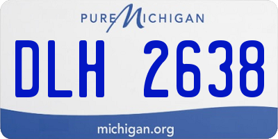 MI license plate DLH2638