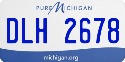 MI license plate DLH2678