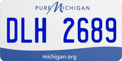 MI license plate DLH2689