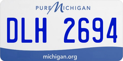 MI license plate DLH2694