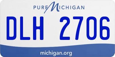 MI license plate DLH2706