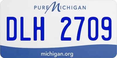 MI license plate DLH2709
