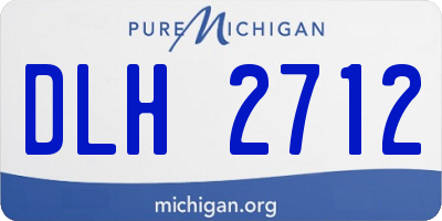 MI license plate DLH2712
