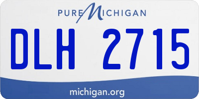 MI license plate DLH2715