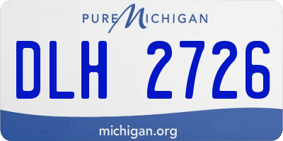 MI license plate DLH2726