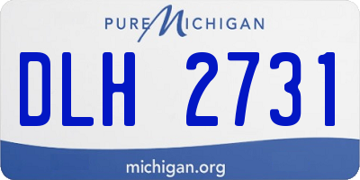 MI license plate DLH2731