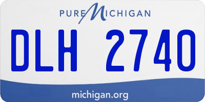 MI license plate DLH2740