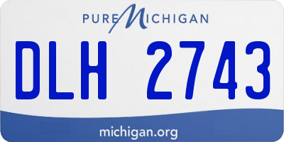 MI license plate DLH2743