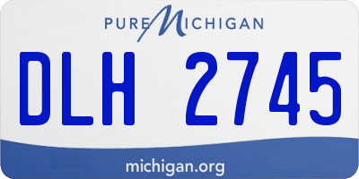 MI license plate DLH2745