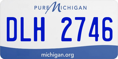 MI license plate DLH2746