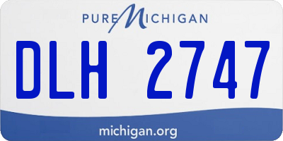 MI license plate DLH2747