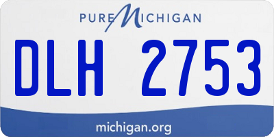 MI license plate DLH2753