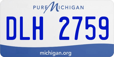 MI license plate DLH2759