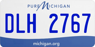 MI license plate DLH2767