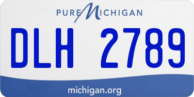 MI license plate DLH2789