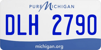 MI license plate DLH2790