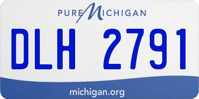 MI license plate DLH2791