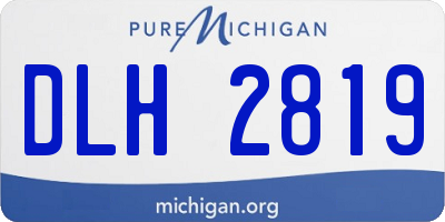 MI license plate DLH2819