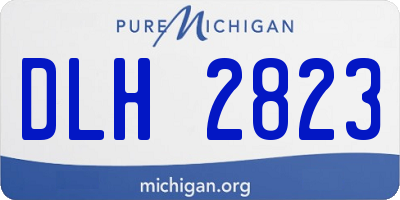 MI license plate DLH2823