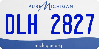 MI license plate DLH2827