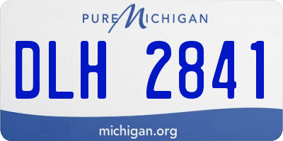 MI license plate DLH2841
