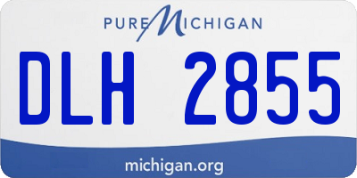 MI license plate DLH2855