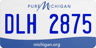 MI license plate DLH2875