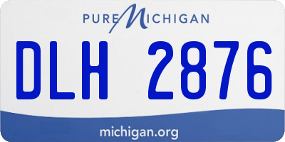 MI license plate DLH2876