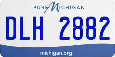 MI license plate DLH2882