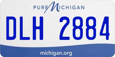 MI license plate DLH2884
