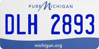 MI license plate DLH2893