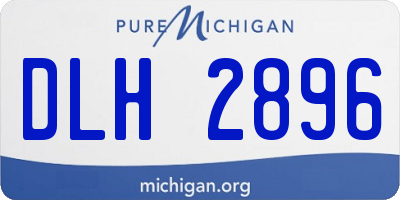 MI license plate DLH2896