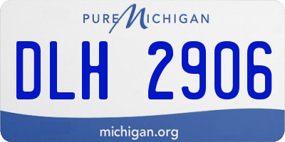 MI license plate DLH2906