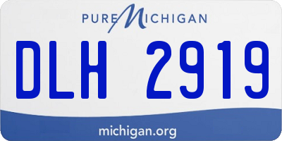 MI license plate DLH2919