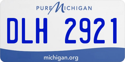 MI license plate DLH2921