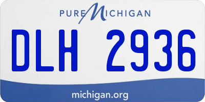 MI license plate DLH2936